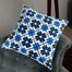 Exclusive Cushion Cover Blue And Black 16x16 Inch image