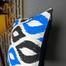 Agrey Hometex Exclusive Cushion Cover Blue And Black 22x22 Inch image
