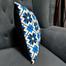 Agrey Hometex Exclusive Cushion Cover Blue And Black 20x12 Inch image