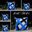 Agrey Hometex Exclusive Cushion Cover, Blue And Black 20x20 Inch Set of 5 image