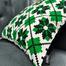 Agrey Hometex Exclusive Cushion Cover Green And Black 22x22 Inch image