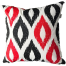 Agrey Hometex Exclusive Cushion Cover, Red And Black 14x14 Inch image