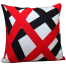 Agrey Hometex Exclusive Cushion Cover, Red And Black 14x14 Inch image