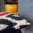 Agrey Hometex Exclusive Cushion Cover, Red And Black 16x16 Inch image