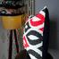 Agrey Hometex Exclusive Cushion Cover, Red And Black 16x16 Inch image