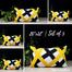 Agrey Hometex Exclusive Cushion Cover, Yellow And Black 20x12 Inch Set of 5 image