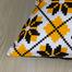 Agrey Hometex Exclusive Cushion Cover, Yellow And Black 18x18 Inch image