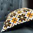 Agrey Hometex Exclusive Cushion Cover, Yellow And Black 20x12 Inch image