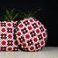 Agrey Hometex Exclusive Round Cushion Cover, Red And Black 20x20 Inch image