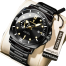 Exclusive Stainless Steel Poedagar Watch CH For Men – Black (873) image