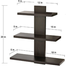Exclusive Wall Shelf Brown Colour image