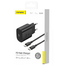 FONENG EU51 PD 25W GaN USB-C Wall Charger With Type-C Cable Black image