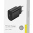 FONENG EU51 PD 25W GaN USB-C Wall Charger With Type-C Cable Black image