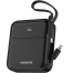 FONENG PX111 10000mAh Mini 22.5W Power Bank with 2 Built-in Cables- Black image