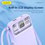 FONENG 10000mAh Mini 22.5W Magnetic Wireless Power Bank with 2 Built-in Cables- Purple image