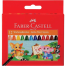 Faber Castell 12 Wachsmalkreiden Jumbo Wax Crayons image