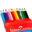 Faber Castell Aquarellbuntstifte Watercolour Pencil Long-12 Pcs image