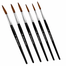 Faber Castell Round Paint Brush Pony Hair Set-7 Pcs image