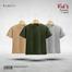 Fabrilife Kids Premium Blank T-Shirt Combo - Tan, Olive, Silver image