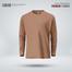 Fabrilife Mens Premium Blank Full Sleeve T-Shirt - Light Coffee image