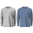 Fabrilife Mens Premium Blank Full Sleeve T Shirt Combo - Stellar and Gray Melange image