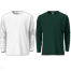Fabrilife Mens Premium Blank Full Sleeve T Shirt Combo - White, Green image
