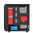 Fantech CG80 Black Middle Tower 4 Case Cooling image