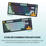 Fantech MK875v2 Sky Blue Mechanical Red Switch Keyboard image