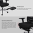 Fantech OC-A259s Black Office Chair image