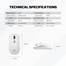 Fantech WG9 White Wireless Mouse image