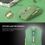 Fantech WGC2 Venom II RGB Rechargeable Wireless Green Gaming Mouse - Green image