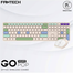 Fantech WK895 Beige Wiredless Keyboard Mouse Combo image
