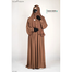 Farah Abaya Gown | Milk-Coffee image