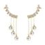 Fashionable Earrings Silver Needle, Long Zirconium With Tassels image