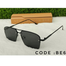 Fashionable Men's Vintage Style Big Square Rimless Sunglasses image