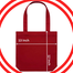 Fashionable Small Size Red Tote Bag for Girls image