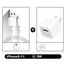 Fast Charger with Cable for Iphone 5, 6, 7 (White) image