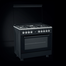 Fiesta FE96G5-SB 5-Burner Standing Gas Cooker (Black) image