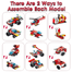 Fire Truck 12 in 1 Construction Olds Fire Rescue Vehicle Kit 557 Pcs of 25-Shape Building Block SetFire Truck image