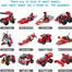 Fire Truck 12 in 1 Construction Olds Fire Rescue Vehicle Kit 557 Pcs of 25-Shape Building Block SetFire Truck image