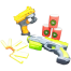 Fires Foam Shooter Plastic Soft Bullet Blaster Space Toy Gun With Suction Target Drum and Bullet (nub_gun_double_space) image