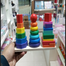 Fishing Game Geometry and Color Learning Five Sets of Columns Wooden Toys for Children Building Toy Baby Education Puzzle Board image