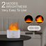 Flame Aromatherapy Diffuser 180ml Led Ultrasonic Air Humidifier 7 Color Flame Effect Essential Oil Diffuser Quiet Mist Maker For Home Yoga And Office image