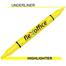 Flexoffice Pen Style Twin Highlighter - Yellow image