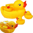 Mini Floating Duck Bath Toys with Squeezing Sound - 4 Pcs image