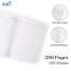 Floral Exercise Khata 200 Pages 3 Pcs White Page Plain image
