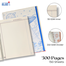 Hearts Floral Spiral Off-White Paper Khata with Margin 3 Subject -300 Pages image