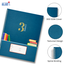Hearts Floral Spiral Off-White Paper Khata with Margin 3 Subject -300 Pages image