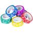 Flower Print designer Paper Tapes - 6Pcs image