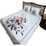 Flower Printed Cotton Bedsheet 1pcs image